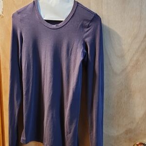 Theory Deep Purple Long Sleeve Top